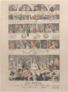 The Boxes, December 12, 1809., December 12, 1809. Creator: Thomas Rowlandson
