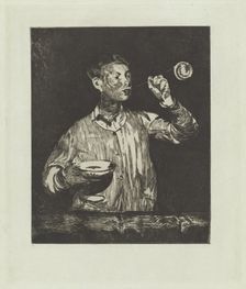 The Boy with Soap Bubbles (L'enfant aux bulles de savon), 1868/1869. Creator: Edouard Manet