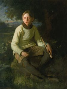 The Boy with the Arrow, 1903. Creator: Douglas Volk