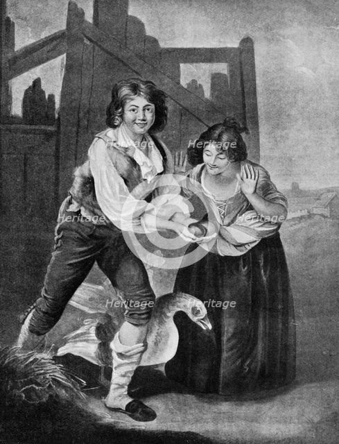 'The Boy Discovering the Golden Eggs', 19th century, (1913). Creator: J Young.