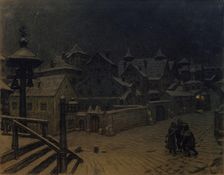 The boyars mansions sleeping, 1918. Artist: Vasnetsov, Appolinari Mikhaylovich (1856-1933)