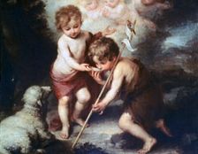 The Boys with the Shell c1670. Artist: Bartolomé Esteban Murillo