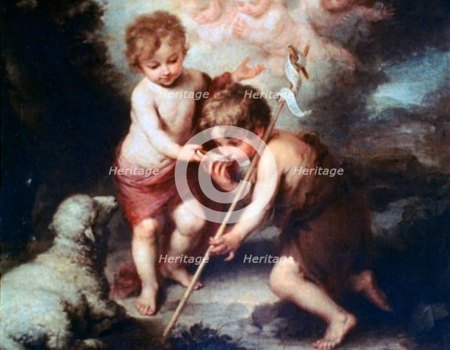 'The Boys with the Shell', c1670. Artist: Bartolomé Esteban Murillo 