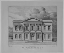 The Branch Bank of the United States, Wall Street, New York,...1827. Creator: Anthony Imbert