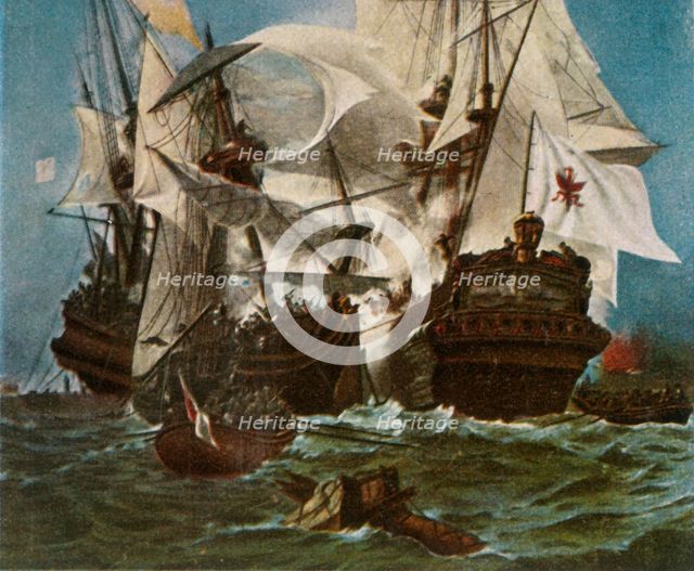 The Brandenburg naval fleet, 1680, (1936). 'Kurbrandenburgische Flotte, 1680'. Creator: Unknown.
