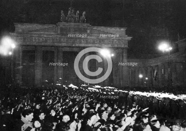 The Brandenburg Gate, Berlin, Germany, 30 January 1933. Artist: Unknown