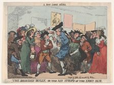The Branded Bully, or the Ass Stripp'd of the Lion's Skin, 1786., 1786. Creator: Thomas Rowlandson