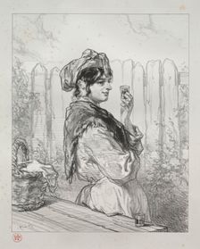 The Brandied Peach. Creator: Paul Gavarni (French, 1804-1866)