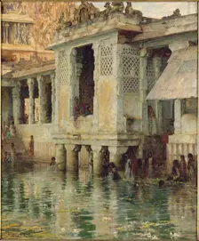 The Brahmin Bath, Madura, 1909