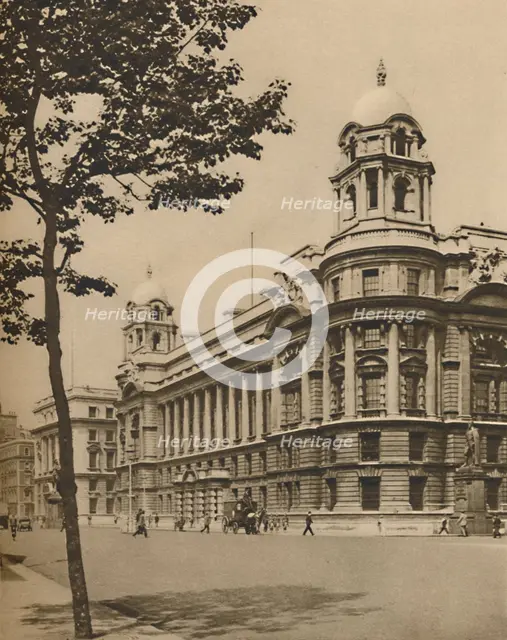 'The Brains of Defence: British War Office in Whitehall', c1935. Creator: Donald McLeish.