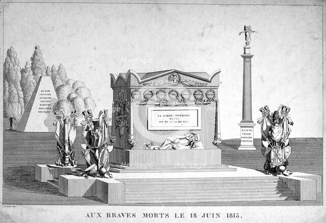 'The Brave Dead of the 18th June 1815', 19th century. Artist: Unknown