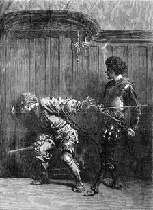 "The Bravos" - painted by Meissonier, 1856. Creator: Joseph Lionel Williams