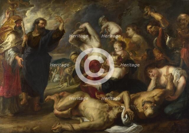The Brazen Serpent, 1635-1640. Artist: Rubens, Pieter Paul (1577-1640)