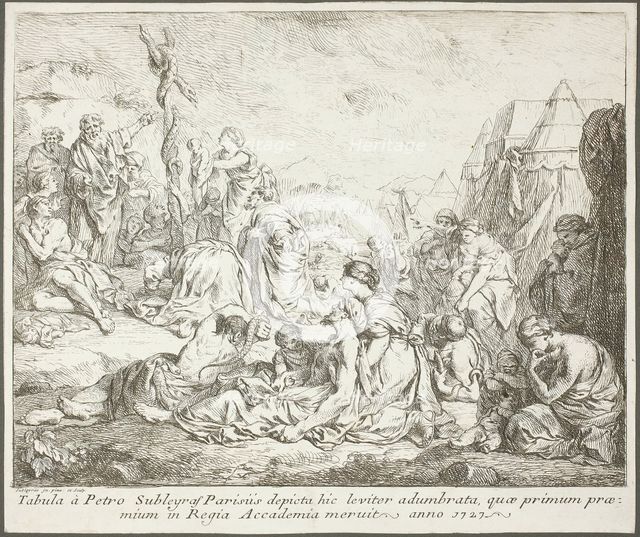 The Brazen Serpent of Moses, 1727. Creator: Pierre Subleyras.