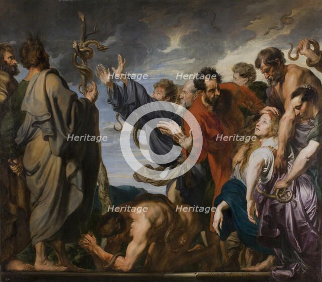 The Brazen Serpent. Artist: Dyck, Sir Anthony van (1599-1641)