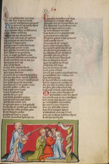 The Brazen Serpent; Weltchronik, about 1400-1410. Creator: Unknown