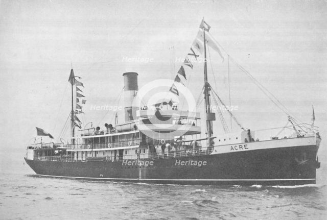 'The Brazilian Lloyd s.s. Acre., 1914 Artist: Unknown.
