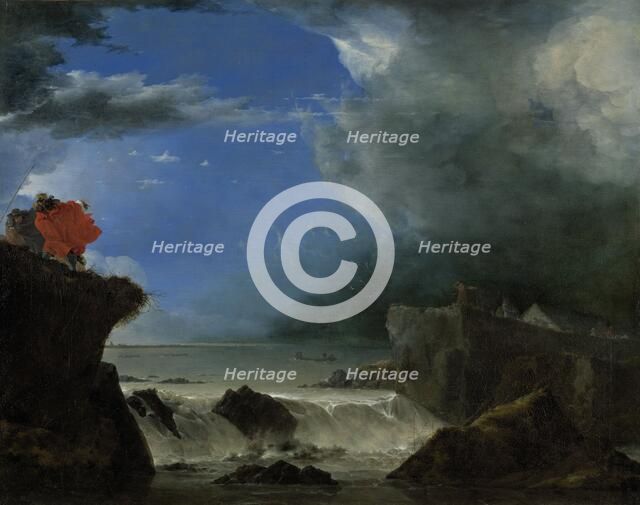 The Breach of the Saint Anthony’s Dike near Amsterdam, 1651. Creator: Jan Asselijin.