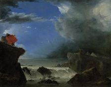 The Breach of the Saint Anthony’s Dike near Amsterdam, 1651. Creator: Jan Asselijin