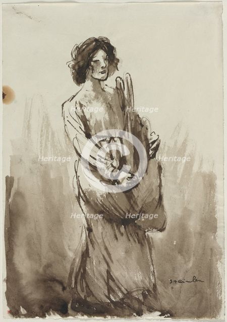 The Bread Carrier, fourth quarter 19th century or first quarter 20th century. Creator: Théophile Alexandre Steinlen (Swiss, 1859-1923).