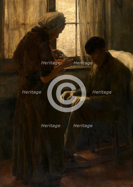 The Breadwinner, 1887. Creator: Alexandre Struys.