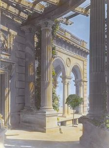 "The Breakers," Cornelius Vanderbilt II house, 44 Ochre Point Avenue, Newport, Rhode Island, 1914. Creator: Frances Benjamin Johnston