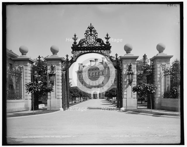 The Breakers from the gate, Newport, R.I., c1899. Creator: Unknown.