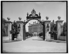 The Breakers from the gate, Newport, R.I., c1899. Creator: Unknown