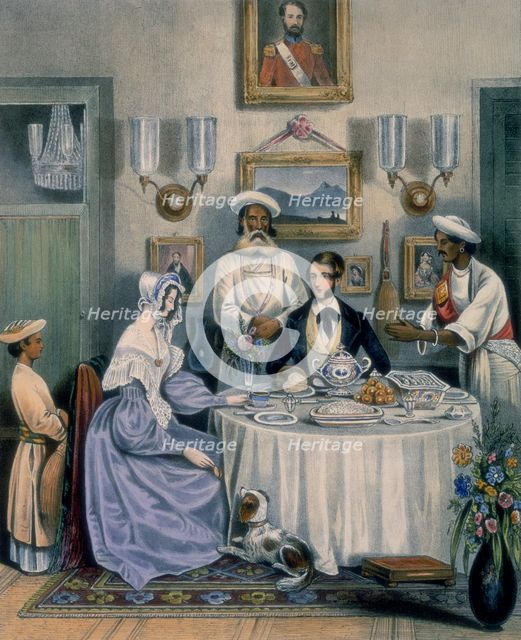The Breakfast, 1842. Creator: J. Bouvier.