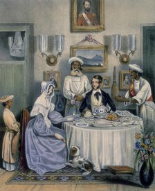 The Breakfast, 1842. Creator: J. Bouvier