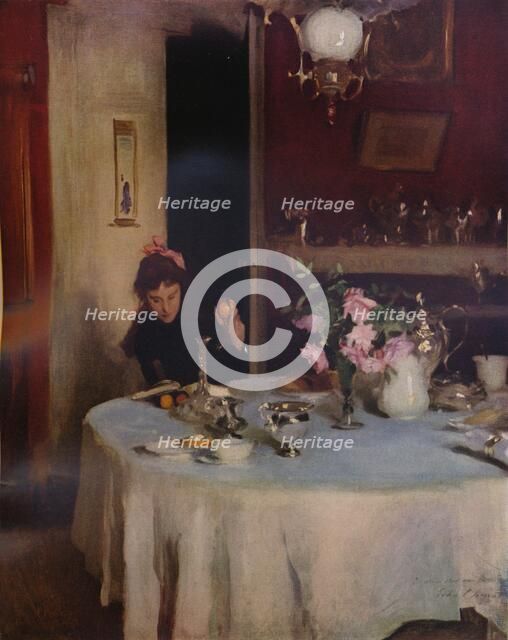 'The Breakfast Table', 1884 (1934). Artist: John Singer Sargent.