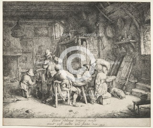 The Breakfast, c. 1664. Creator: Adriaen van Ostade (Dutch, 1610-1684).