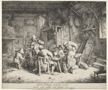 The Breakfast, c. 1664. Creator: Adriaen van Ostade (Dutch, 1610-1684)