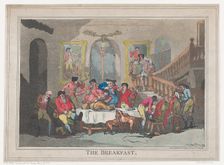 The Breakfast, February 1, 1789., February 1, 1789. Creator: Thomas Rowlandson