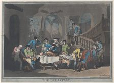 The Breakfast, February 1, 1789., February 1, 1789. Creator: Thomas Rowlandson