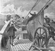 The breaking of the Atlantic Cable on board the Great Eastern August 2, 1865 (1901). Creator: Unknown