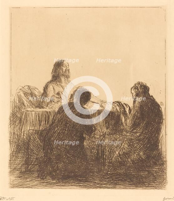 The Breaking of the Bread, 1902/1907. Creator: Jean Louis Forain.