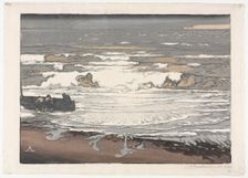The Breaking Waves, Tide of September 1901, 1901. Creator: Auguste Louis Lepère (French, 1849-1918)
