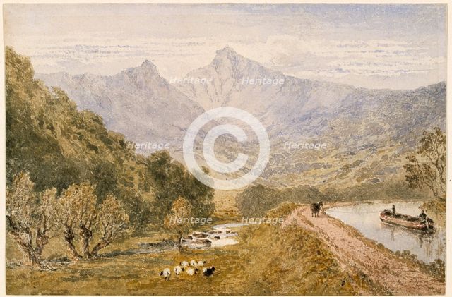The Brecon Beacons, c1830-1859. Creator: Joseph Murray Ince.
