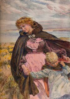 The Breeze's Kiss c1900. Artist: Lionel Percy Smythe