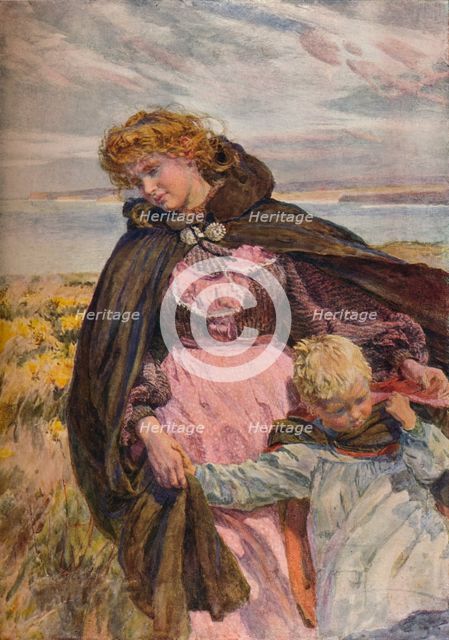 'The Breeze's Kiss', c1900. Artist: Lionel Percy Smythe.