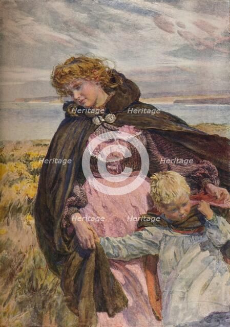 'The Breeze's Kiss', c1900. Artist: Lionel Percy Smythe.