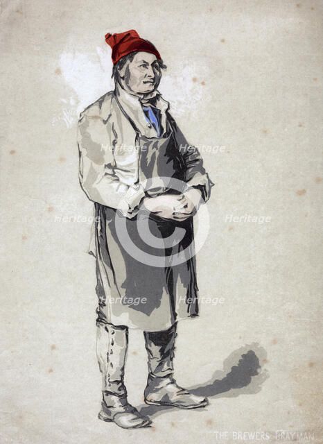 'The Brewer's Drayman', 19th century. Artist: Unknown