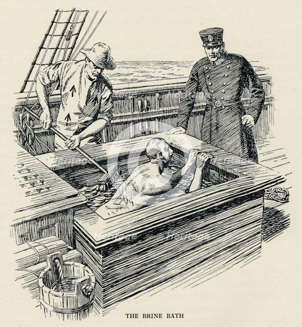 The brine bath, (1834), 1934. Artist: Unknown