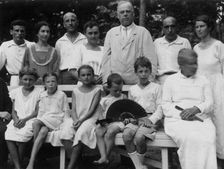 The Briners are visiting the Vstovskys dacha, 1925. Creator: Unknown