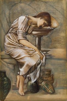 The Briar Rose Series - Study for The Garden Court 1889. Creator: Sir Edward Coley Burne-Jones