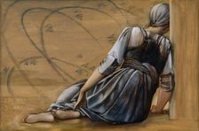 The Briar Rose Series - Study for The Garden Court 1889. Creator: Sir Edward Coley Burne-Jones