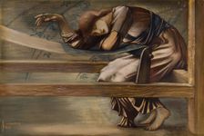 The Briar Rose Series - Study for The Garden Court 1889. Creator: Sir Edward Coley Burne-Jones