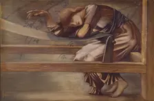 The Briar Rose Series - Study for The Garden Court 1889. Creator: Sir Edward Coley Burne-Jones