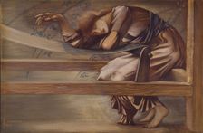 The Briar Rose Series - Study for The Garden Court 1889. Creator: Sir Edward Coley Burne-Jones